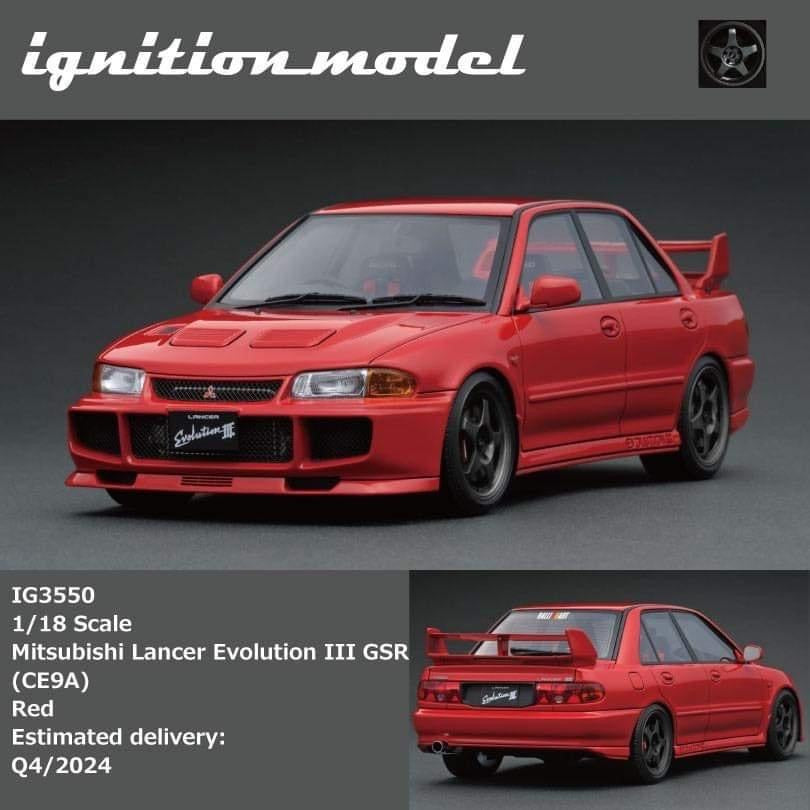 (Pre-Order) Ignition Models Mitsubishi Lancer Evolution III GSR (CE9A) 1/18