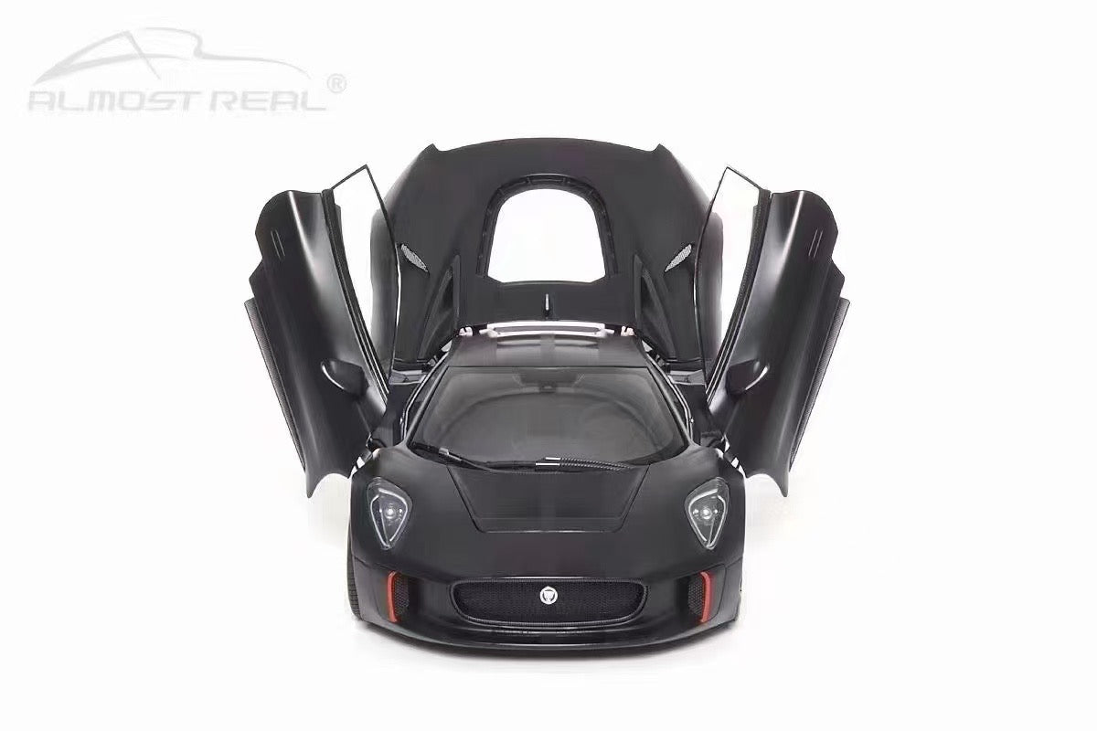 Almost Real Jaguar CX-75 1/18 (Lightning Silver/ Blue Stripes)