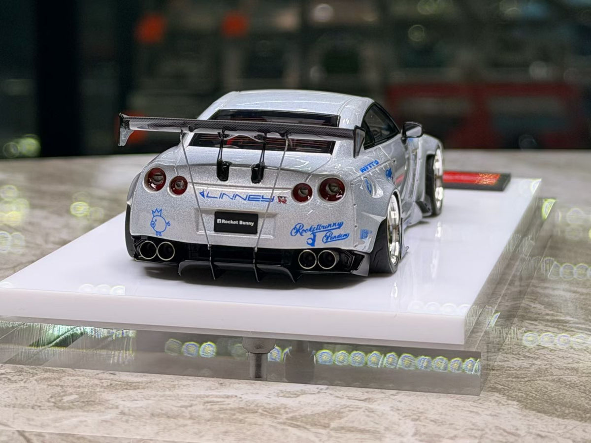 MAKEUP 1/43 Nissan GTR35RB, Iridescent Silver