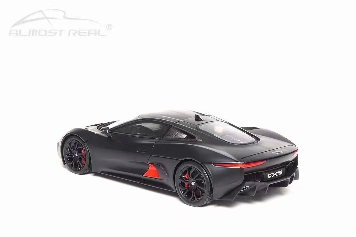 Almost Real Jaguar CX-75 1/18 (Lightning Silver/ Blue Stripes)