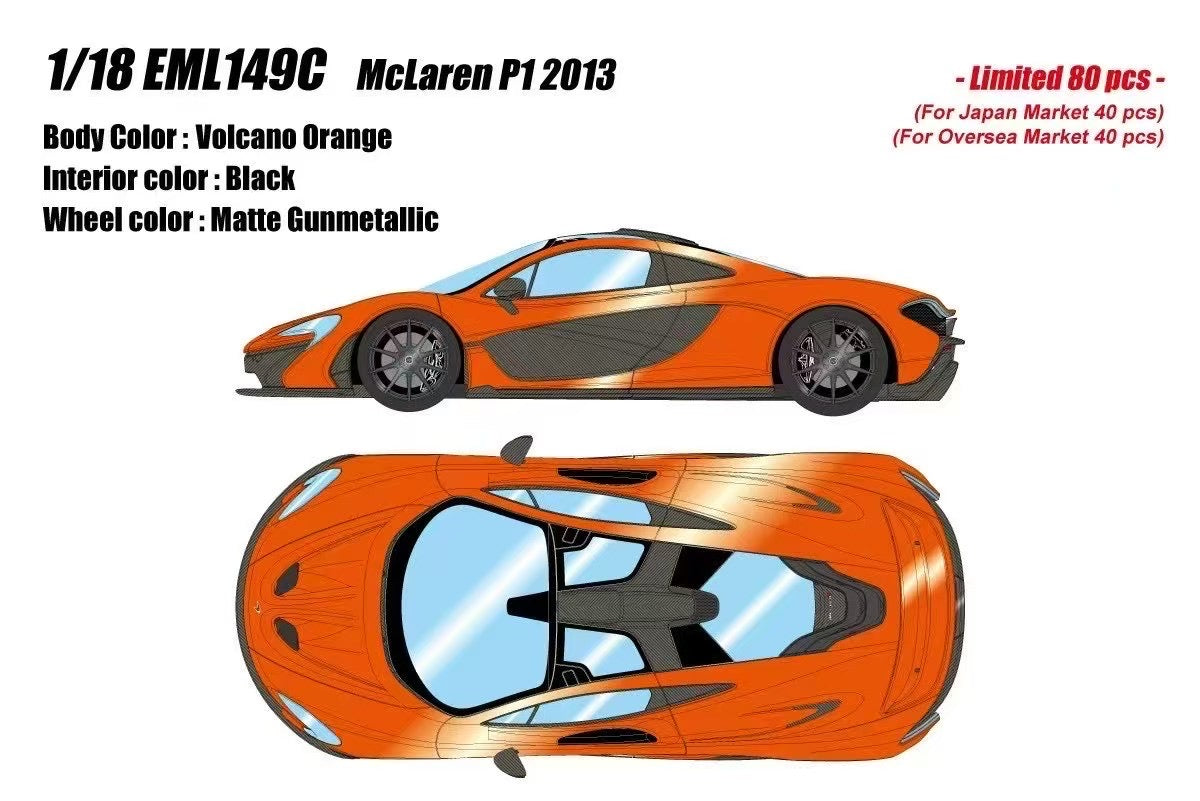 (Pre-Order) MakeUp Eidolon EML149 McLaren P1 1/18