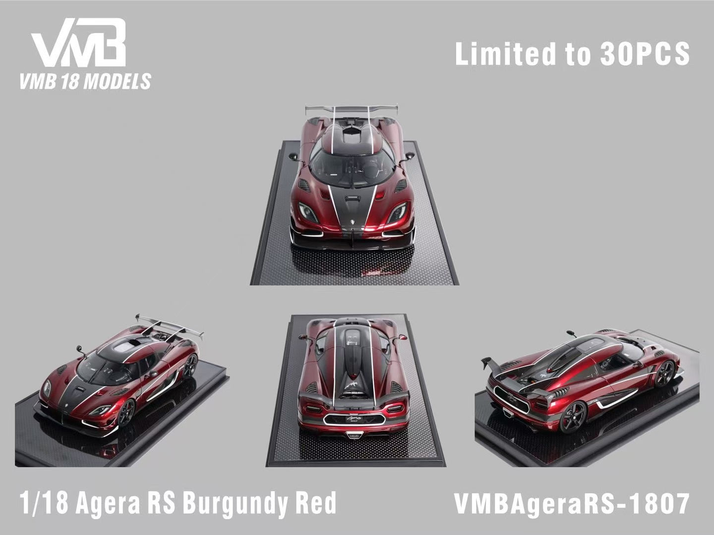 VMB Models Agera RS 1/18