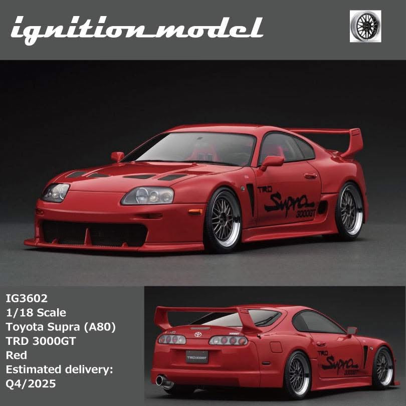 (Pre-Order) Ignition Models Toyota (A80) Supra TRD 3000GT 1/18