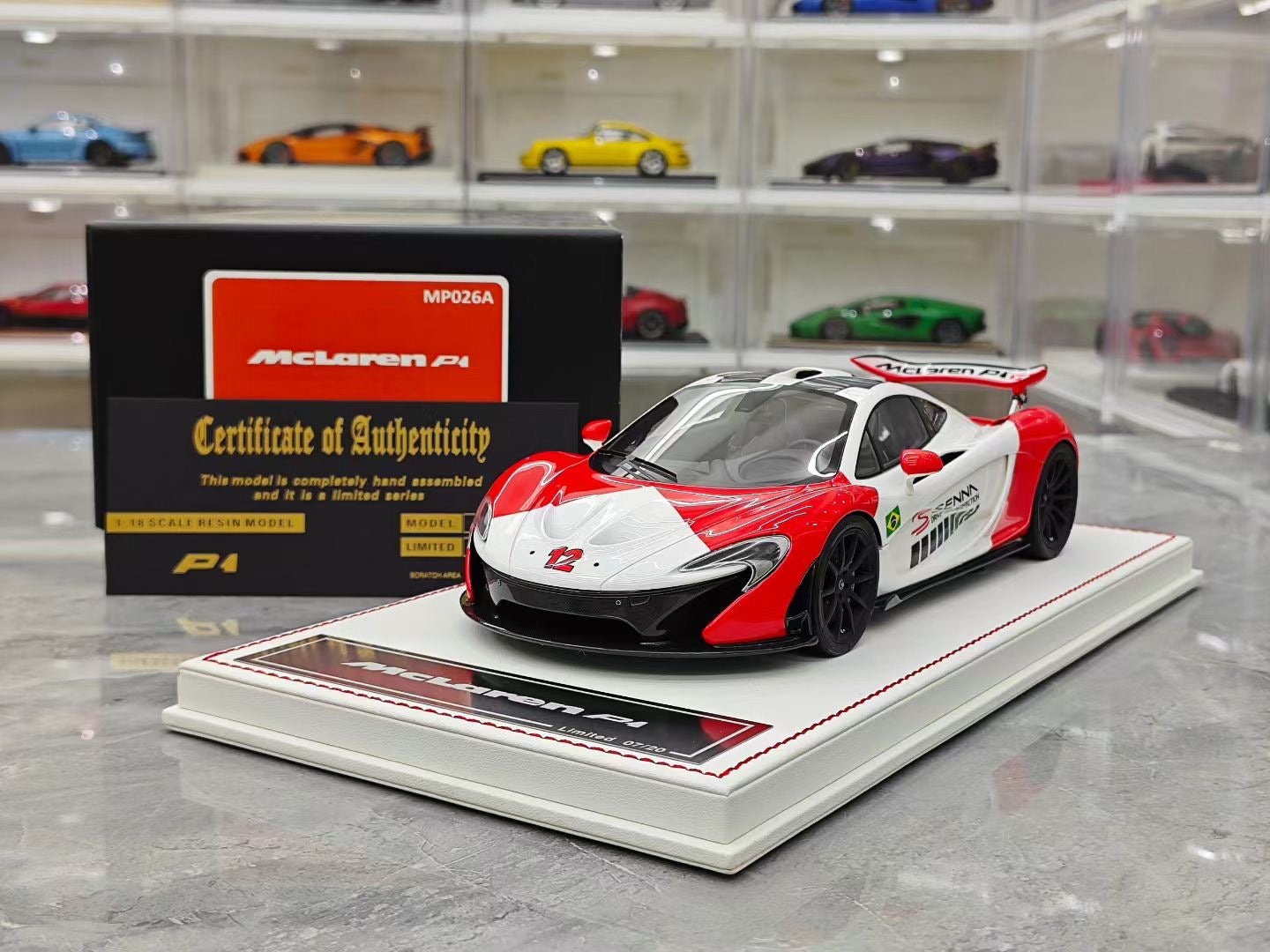 Dino Models McLaren P1 1/18 (White Base)