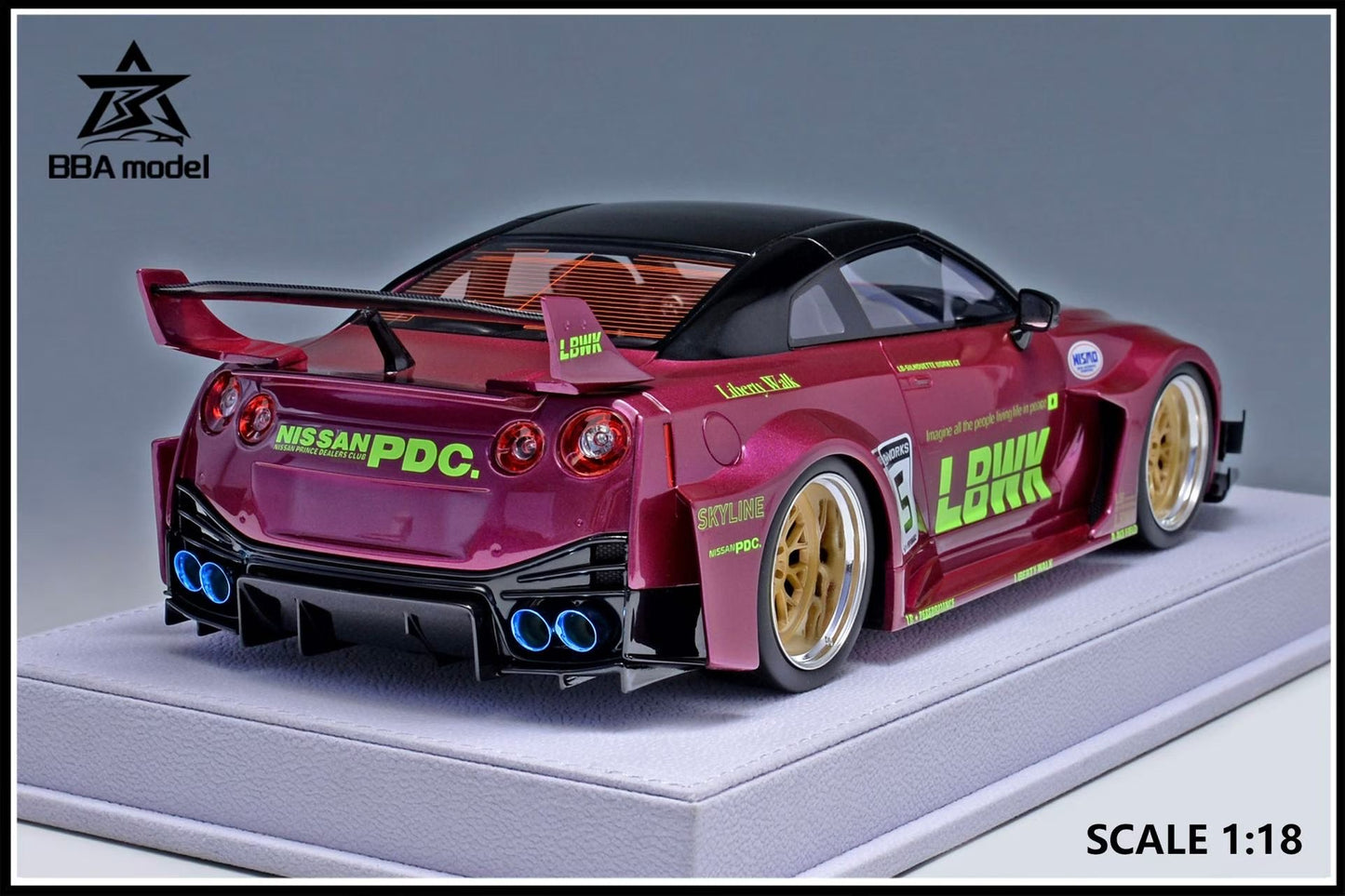 BBA Models R35 GTR LBWK 1/18