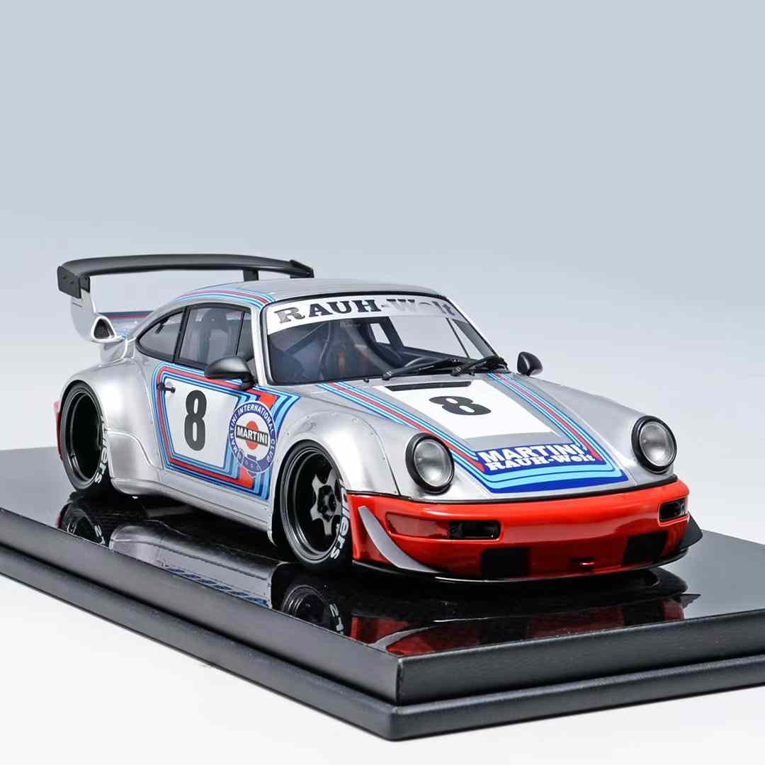 TGM Models RWB 964 Silver Martini 1/18