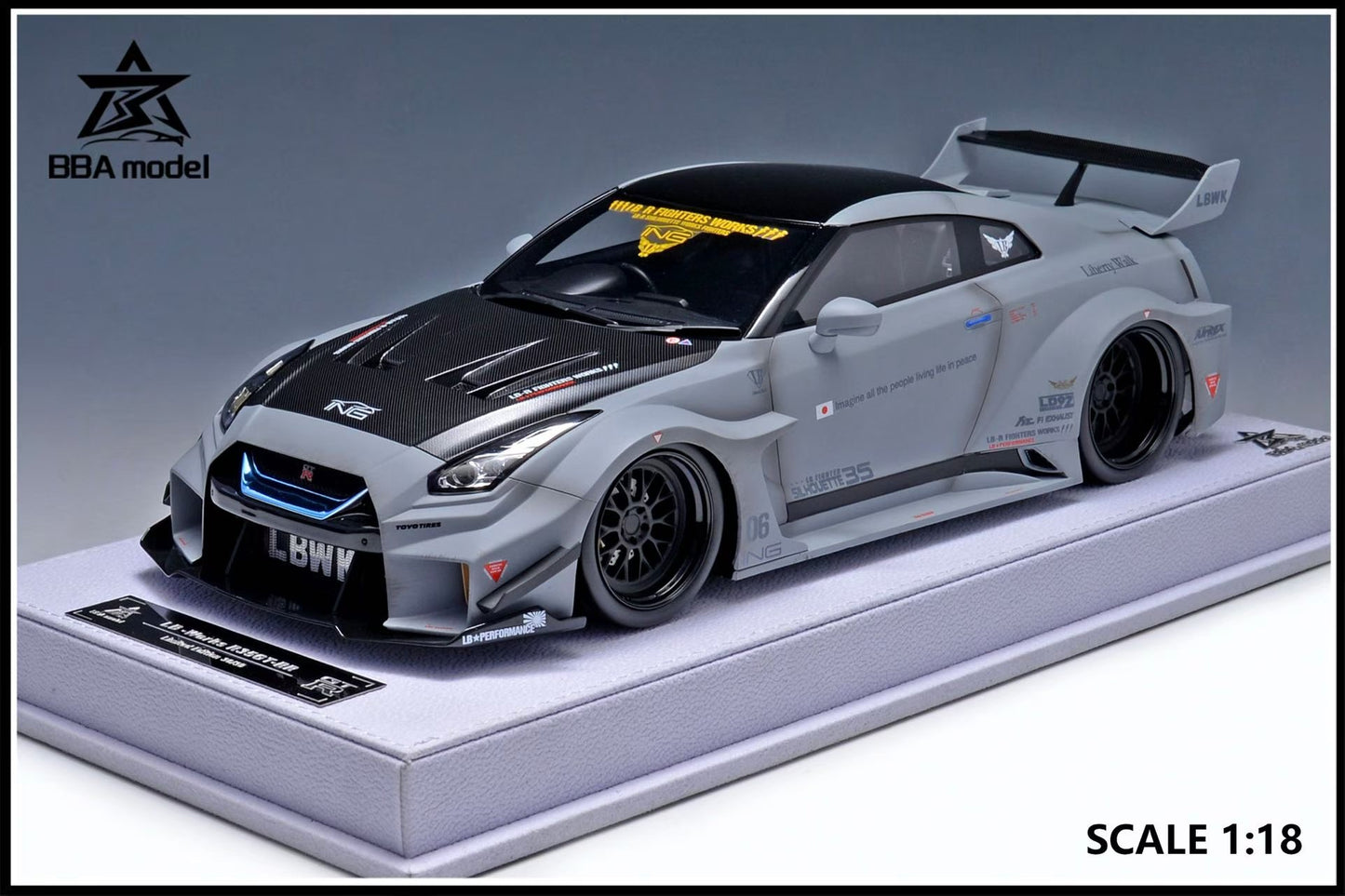 BBA Models R35 GTR LBWK 1/18