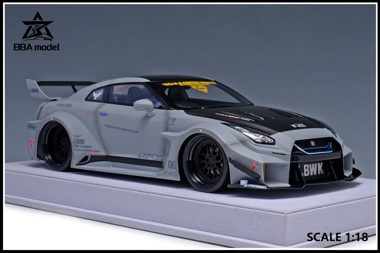 BBA Models R35 GTR LBWK 1/18