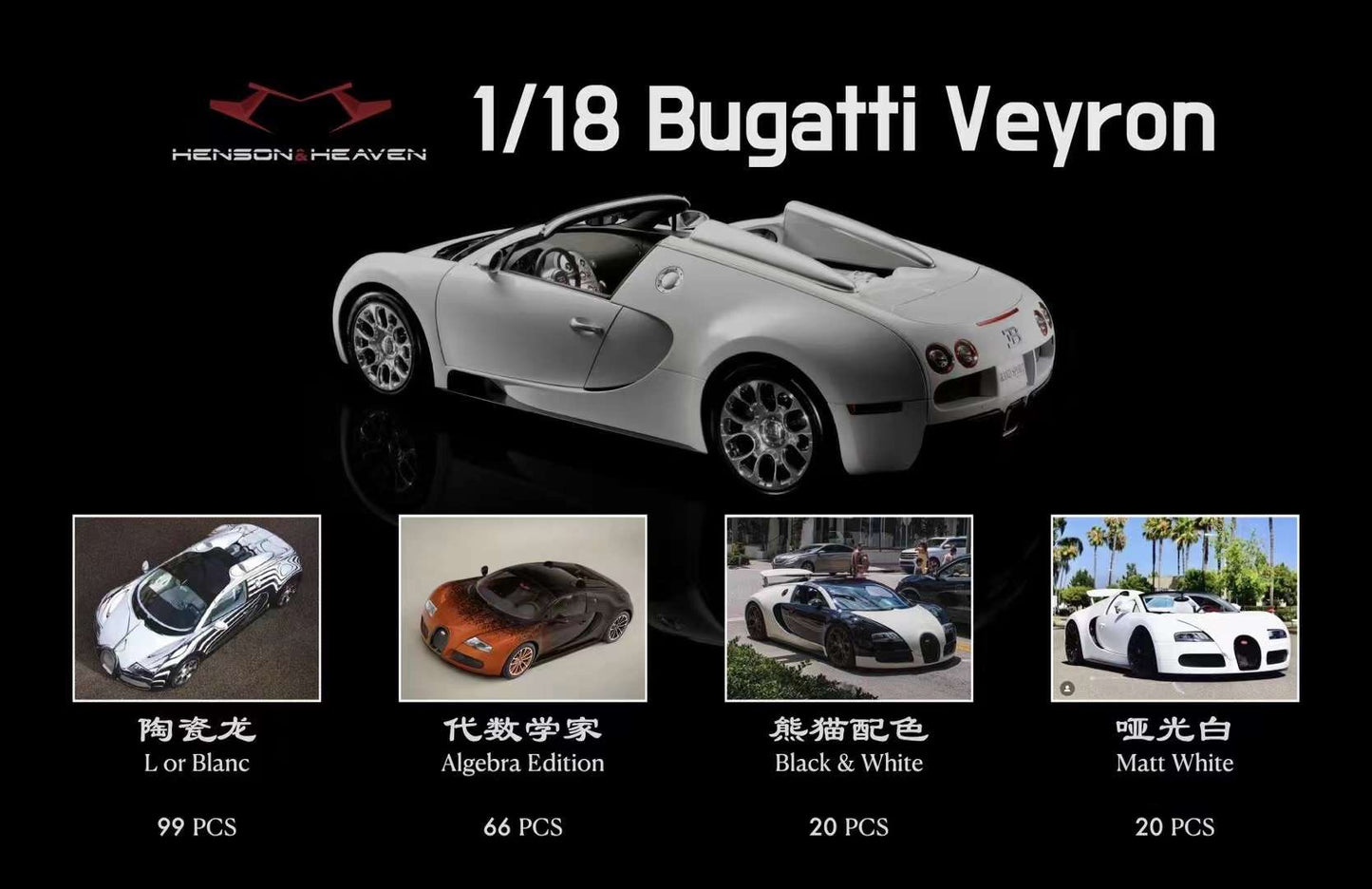 Henson & Heaven (HH) Bugatti Veyron 1/18