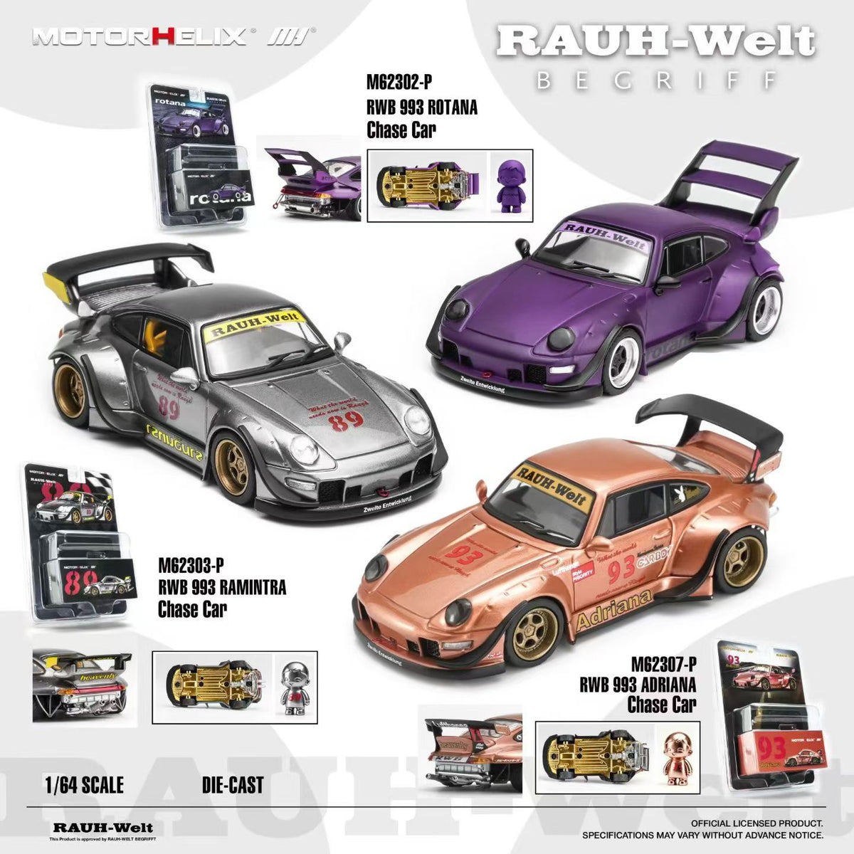 (Pre-Order) MotorHelix 1/64 RWB 993
