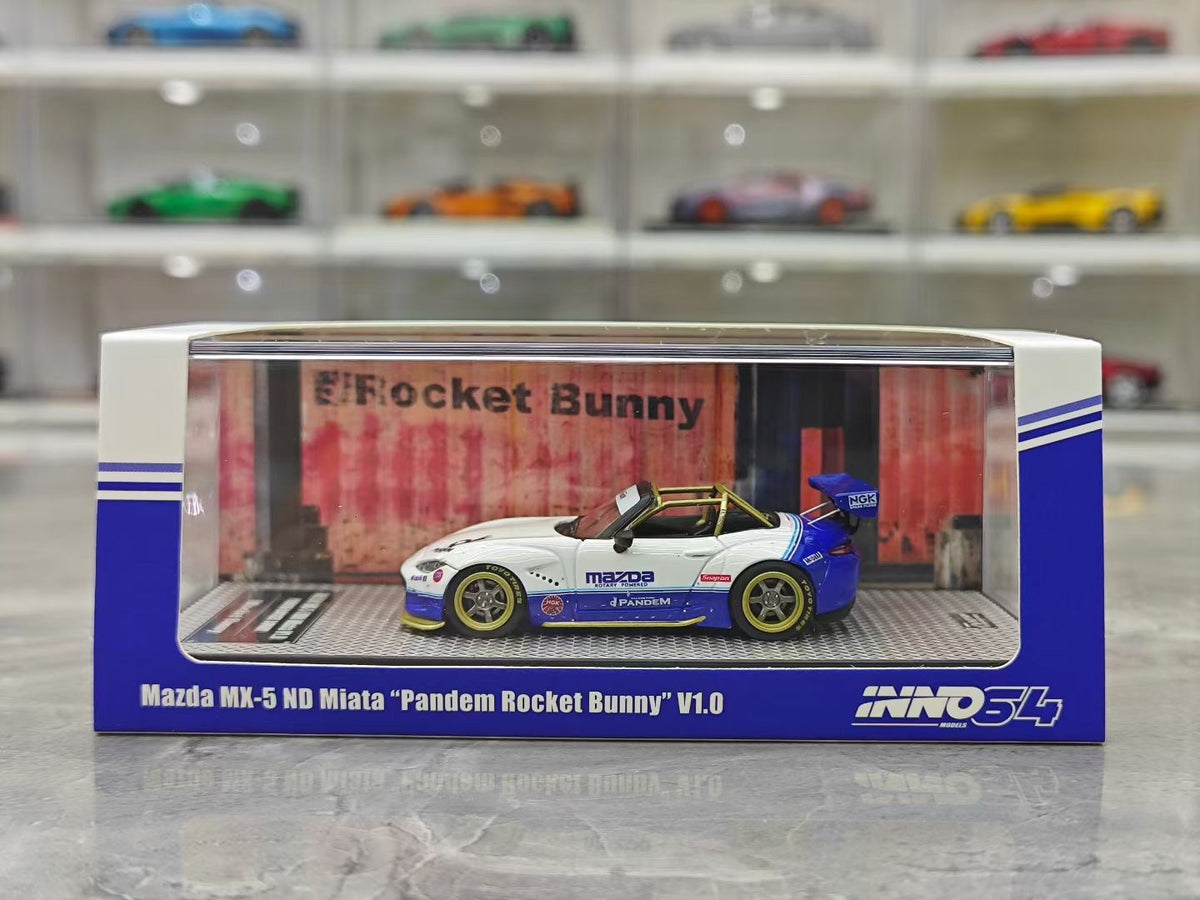 INNO 1:64 Mazda MX-5 (ND) Miata Pandem Rocket Bunny V1.0 Alloy IN64-MX5P-ND-01