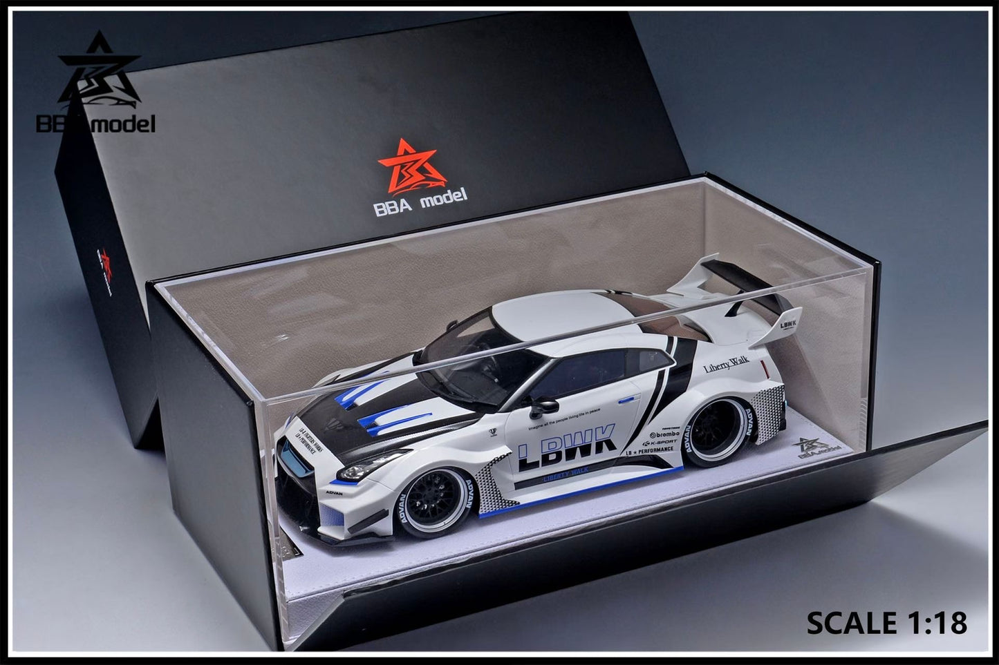 BBA Models R35 GTR LBWK 1/18
