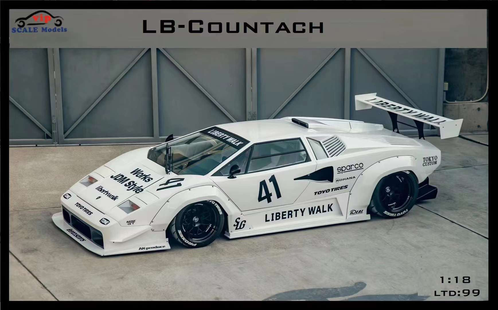 VIP Models LBWK Countach 1/18 – IronCookie Diecasts