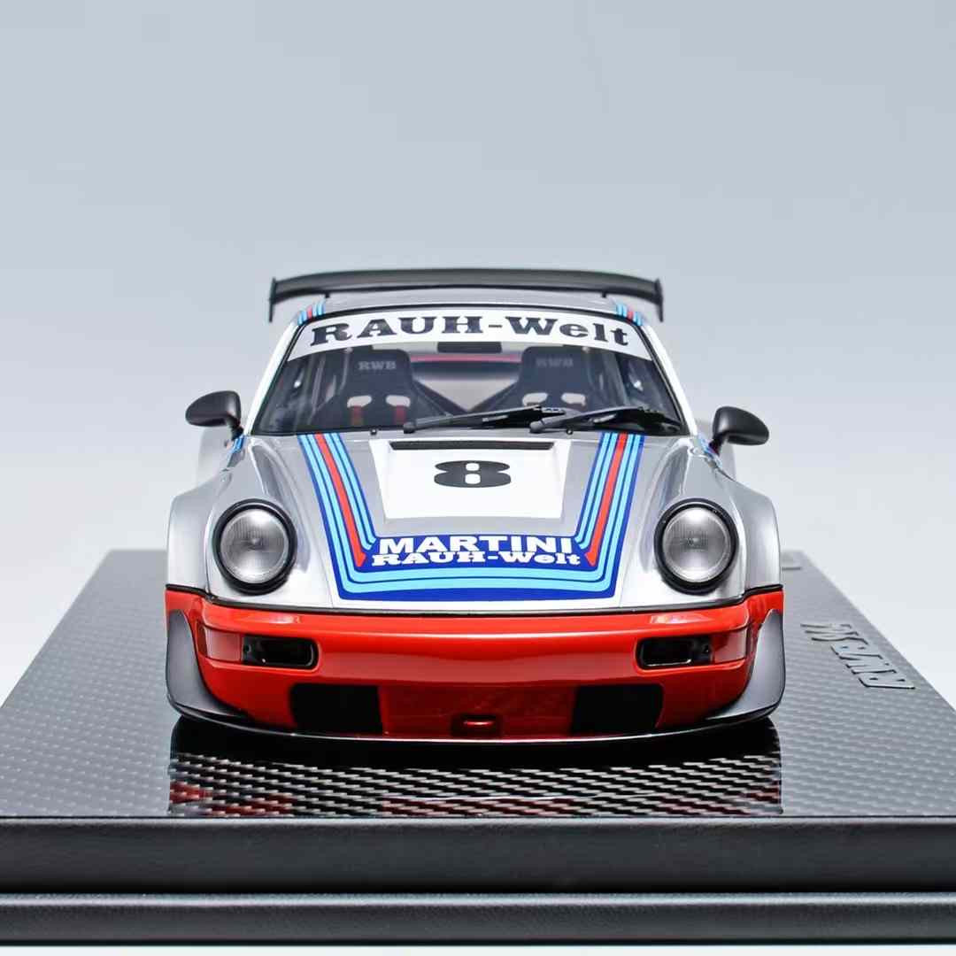 TGM Models RWB 964 Silver Martini 1/18