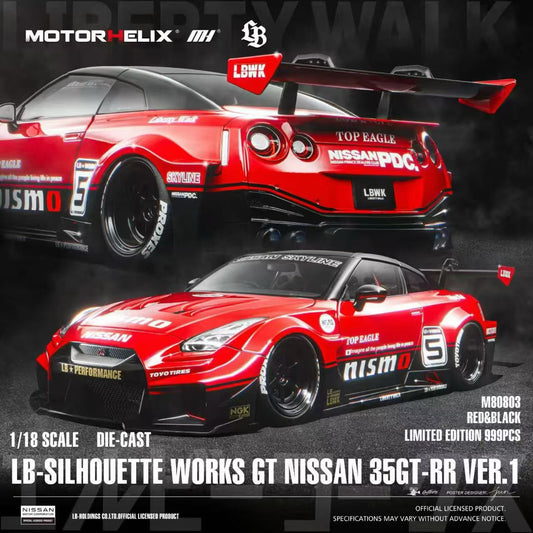 (Pre-Order) MotorHelix Nissan R35 GTR LBWK 1/18