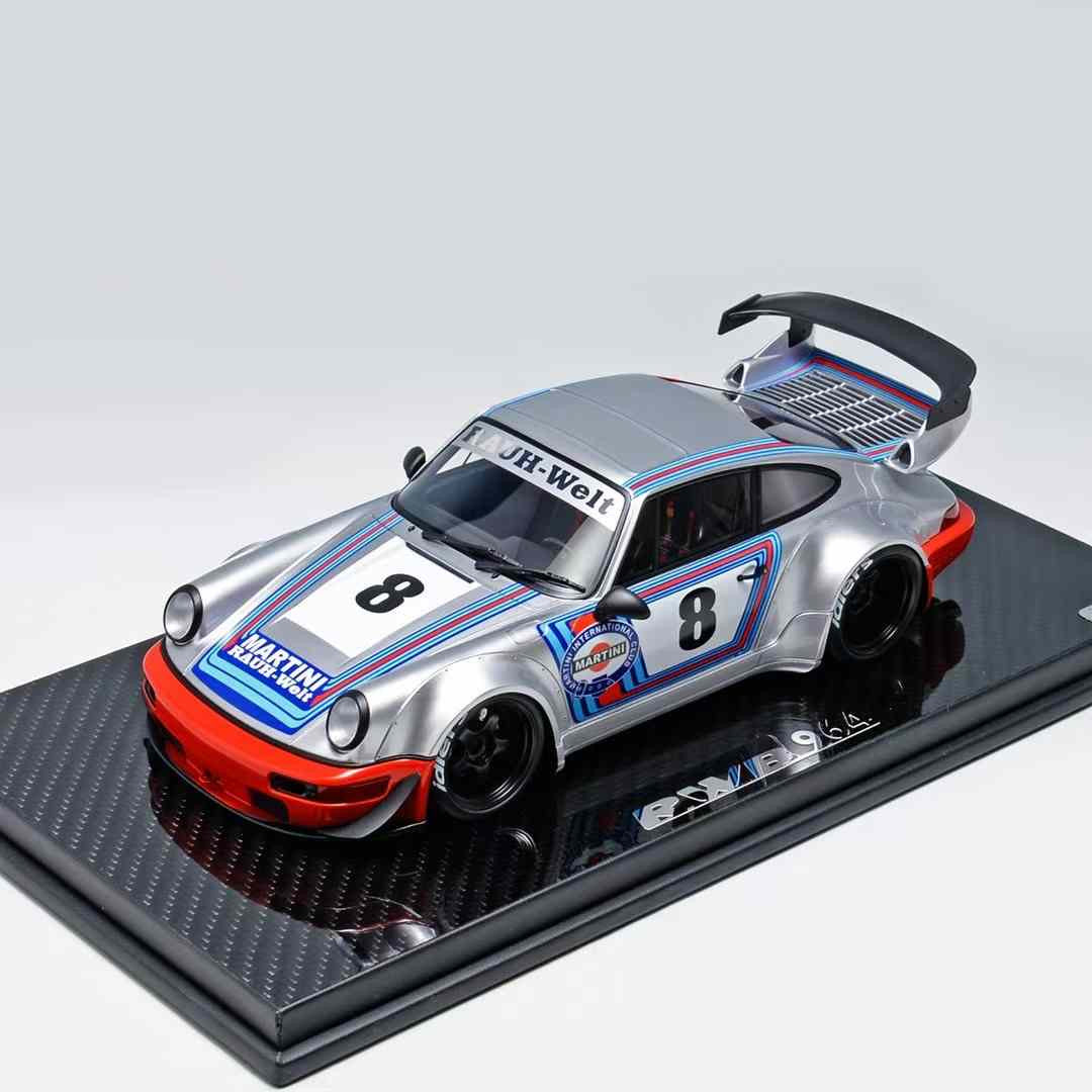 TGM Models RWB 964 Silver Martini 1/18