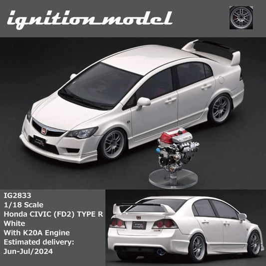 (Pre-Order) Ignition Models Honda CIVIC (FD2) TYPE R 1/18