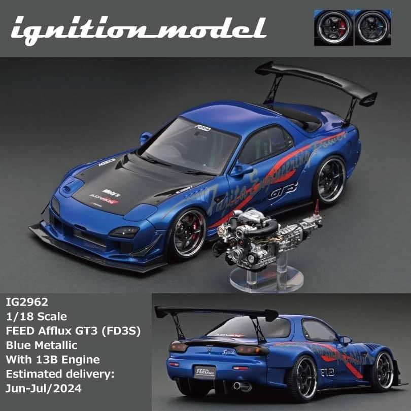 Ignition Rx7 (Pre-Order) Ignition Models RX7 Feed Aflux GT3 (FD3S) – IronCookie Diecasts
