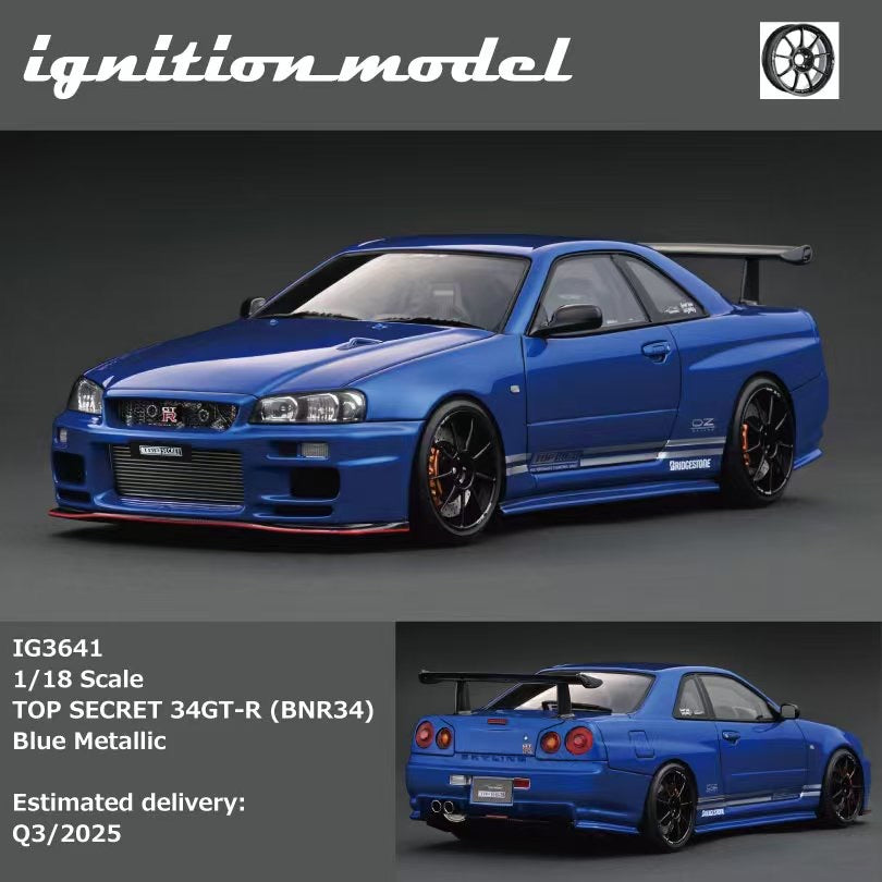 (Pre-Order) Ignition Models Top Secret R34 GT-R 1/18