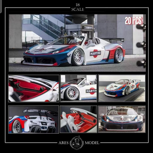 (Pre-Order) Ares Model 458 GT Spider 1/18