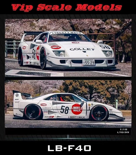 (Pre-Order) VIP Models LBWK F40 1/18