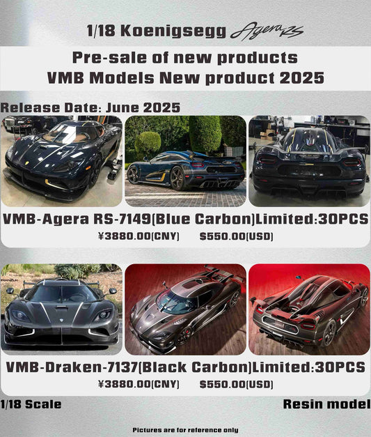 (Pre-Order) VMB Agera RS 1/18